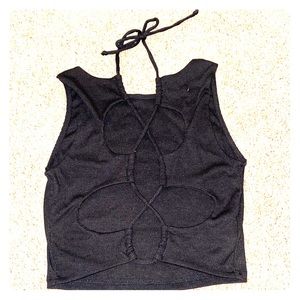 Open Back Crop Top